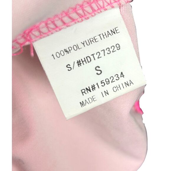 Y2K Hot Pink Vinyl Corset Top - Picture 6 of 6